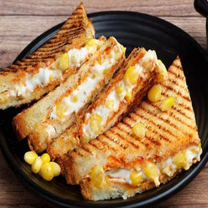 Corn Cheese Grilled Sandwich