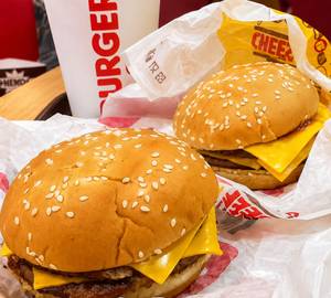 Double Veg Cheese Burger