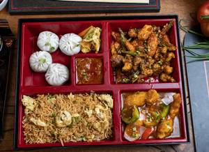 Prawn Bento Box With Rice