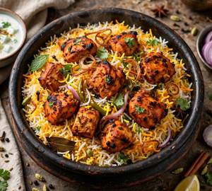 Chicken tikka biryani