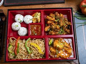 Chicken Bento Box With Noodles
