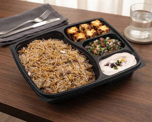 Tawa Paneer+ Rice+ Salad+ Yoghurt Dip