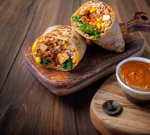 Mexican chicken shawarma roll