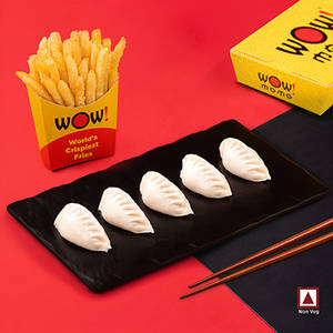 Chicken Pahari Fresh Steam Momo + OG Crispy Fries Regular