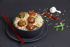 Chicken Manchurian Fried Rice