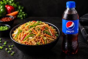 Veg Chowmein + Pepsi pet bottle