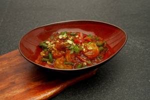 Stir Fried Prawn In A Spicy Black Bean Sauce