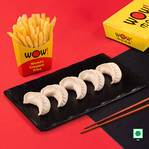 Corn & Cheese Steam Momo + OG Crispy Fries Regular