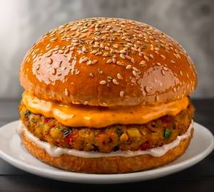 Crispy Aloo Patty Burger