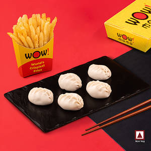 Chicken Cheese Steam Momo  + OG Crispy Fries Regular