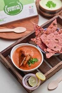 Butterless Chicken With Multigrain Flat Bread