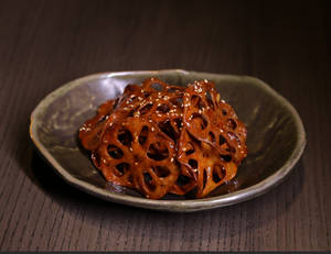 CRISPY LOTUS ROOT IN HONEY TOBANJAN Chef's New Creation