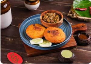 Aaloo Tikki with Channa (2pcs.)