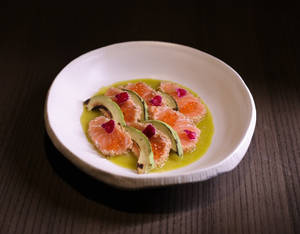 SESAME CRUSTED SALMON TATAKI