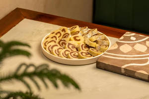 Khoya Chocolate Roll