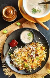 Veg Biryani + Raita