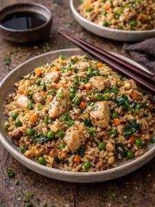 Chicken Golden Garlic Fried Rice