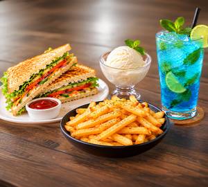 Chicken Pizza + Mojito