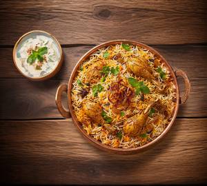 Chicken Dum Biryani [500 G 3 Pieces]Full