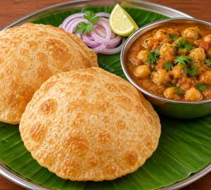 Chola Poori With Channa Masala