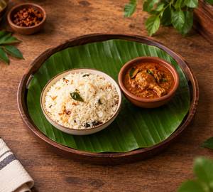 Ghee Rice With Chicken Curry