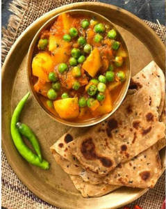 Choice Of Aloo Sabji + 3 Tawa Paratha[O]