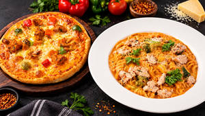 Chicken Pizza Pasta Treat