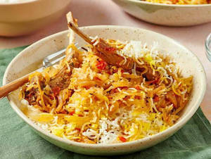 Lamb Biryani With Raita