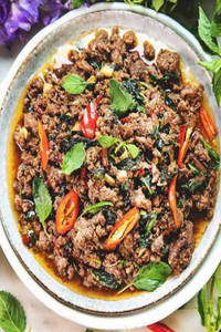 Fish Krapaw With Steamed Rice