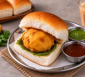 Mumbai Vada Pav | Crispy Batata Vada With Spicy Chutneys