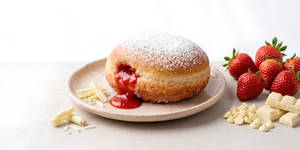 Strawberry Filled Donut