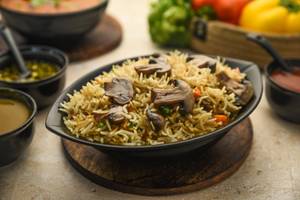 Mushroom Fried Rice [No Onion Garlic]