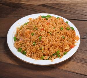 Veg Fried Rice + White Sauce Pasta + Sweet Lassi