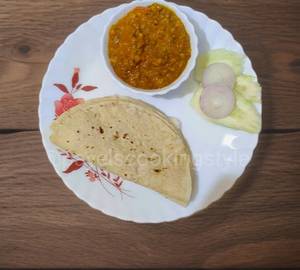 Sada Tadka & Roti ( 4 PC )