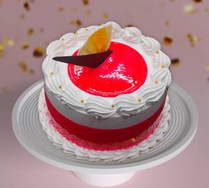 Eggless Strawberry Cake[500 gm]