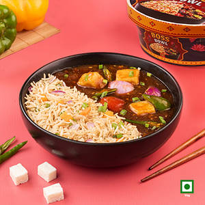 Veg Fried Rice with Schezwan Paneer
