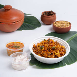Veg Kothu Parotta (mushrom)