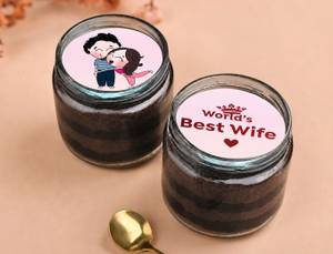 Wife Appreciation Day Special Chocolate Jar Cake Duo (180ml each)
