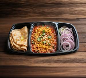 Sev Tamatar - 4 Butter Tava Roti - Salad