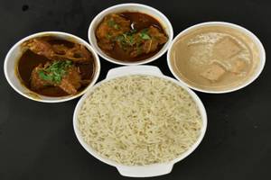 Basmati Rice With Chicken Or Mutton Kosha Or Paneer[2 pcs]