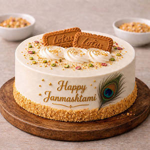 Lotus Pista Janmashtmi Cake