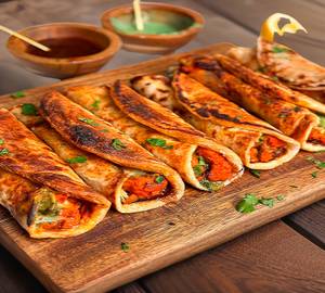 Double Soya Masala Chaap Roll