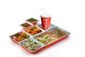 Chilli Paneer + Veg Fried Rice + Veg Noodles + Coke