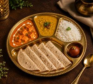 Royal paneer butter masala, dal thali