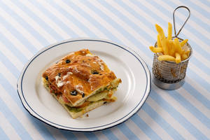 Bombay Style Paneer Focaccia Sandwich