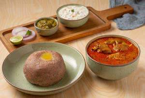 Ragi Sangati With Kodi Pulusu