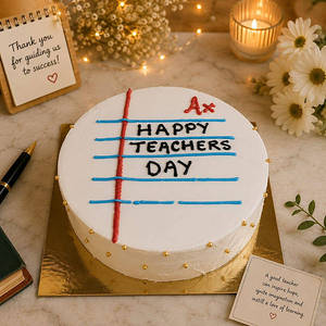 Teacher’s Day Notebook Cake