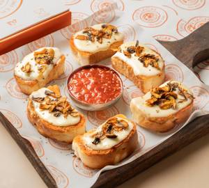 Garlic Bread With Mushroom And Cheese
