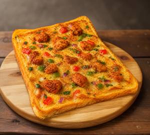Chicken Popcorn Bread Omelette