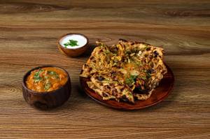 Amritsari Churr Churr Kulcha Combo [Serves-1]